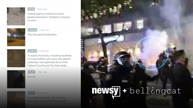 Newsy counted more than 50 uses of tear gas in 14 hours of livestream footage at Portland's protests.