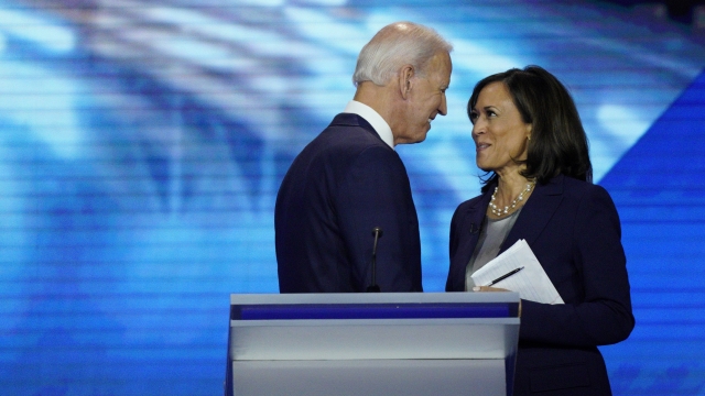 Joe Biden and Sen. Kamala Harris