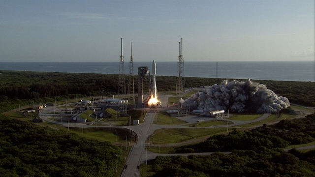 The United Launch Alliance Atlas V rocket launches with the NASA Mars Perseverance rover on July 30