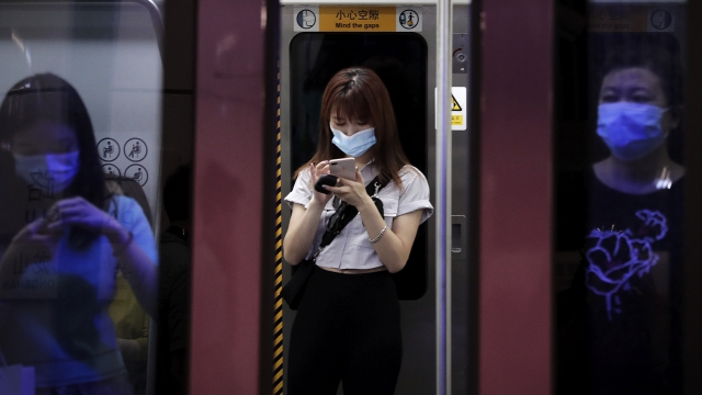 Rail commuters in Beijing