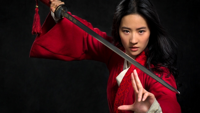 A promotional image for Disney's "Mulan"