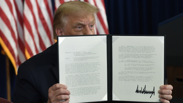 President Trump signs relief executive actions