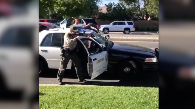 Image from video of Santa Clarita, California, incident