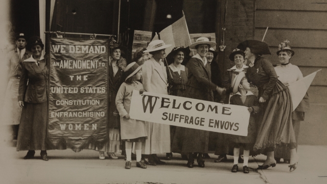 Suffrage envoys in New Jersey in 1915