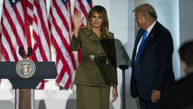 First Lady Melania Trump and President Donald Trump