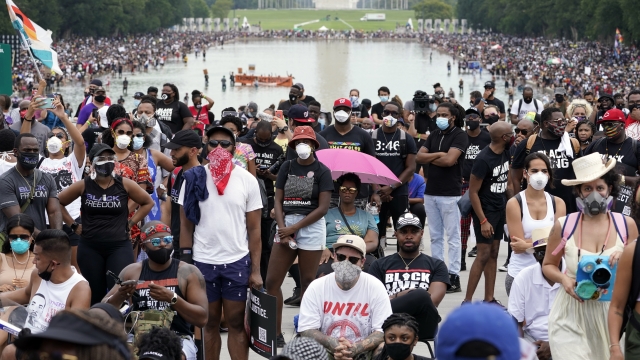 People attend the March on Washington