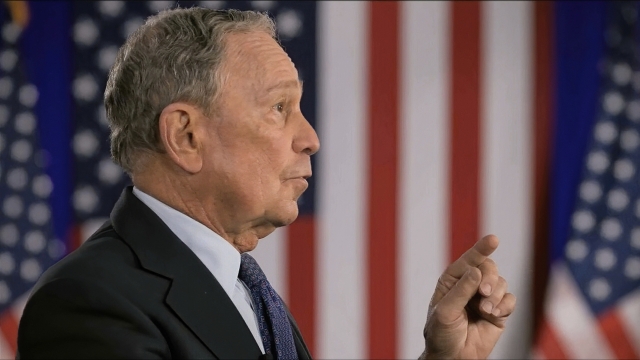 Michael Bloomberg speaks during the Democratic National Convention