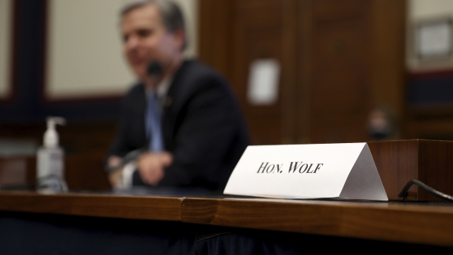 A seat for acting Homeland Security Secretary Chad Wolf remains empty after he failed to show up for a hearing.