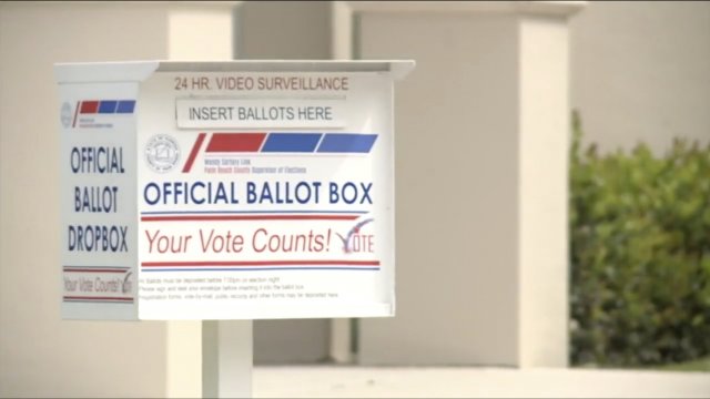 A ballot drop box in Florida.