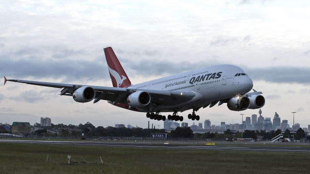 A Qantas airplane