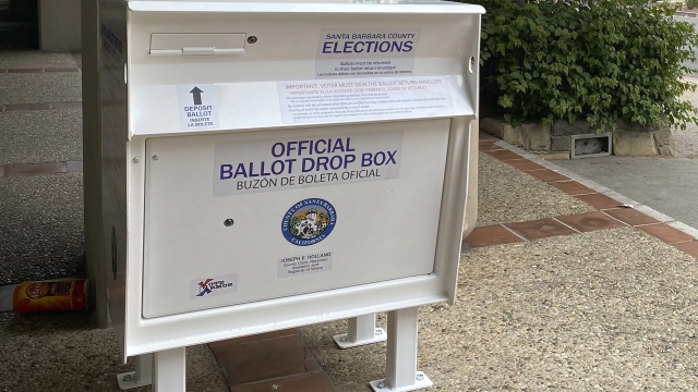 A ballot box in California