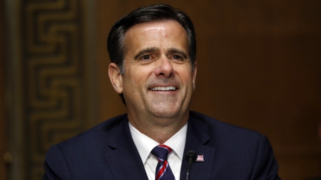 John Ratcliffe testifies before the Senate Intelligence Committee on Capitol Hill.