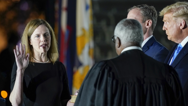 Amy Coney Barrett sworn into The White House