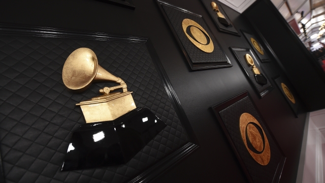 Wall of Grammy awards