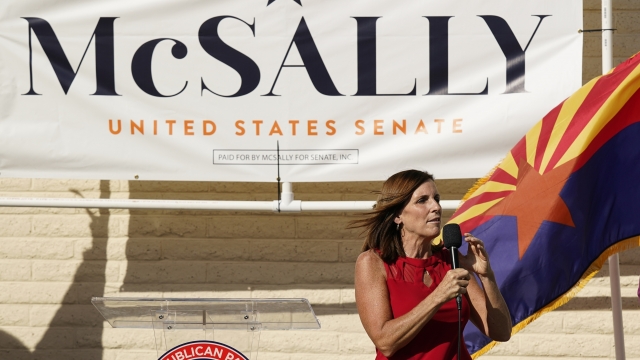 Sen. Martha McSally speaks at Arizona Republican Party headquarters on Nov. 2nd