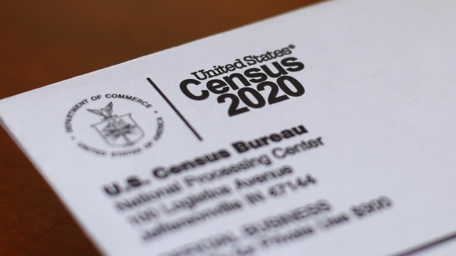 An envelope containing a 2020 census letter mailed to a U.S. resident