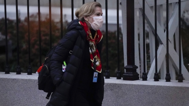 Dr. Deborah Birx, White House coronavirus response coordinator, leaves the White House Tuesday, Dec. 1, 2020, in Washington.