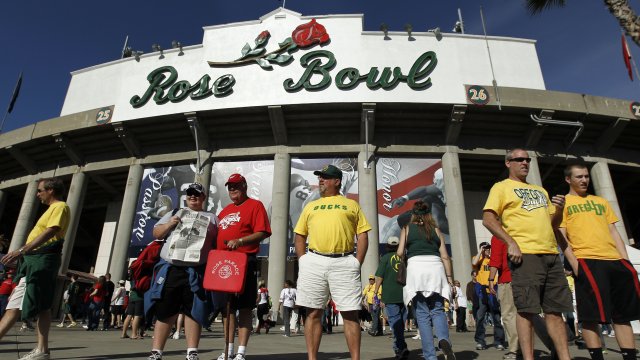 The College Football Playoff semifinal will not be played at the Rose Bowl.