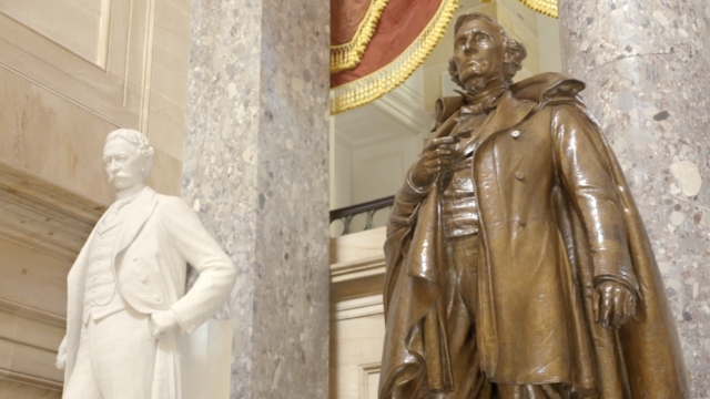 Two Confederate statues on display in the U.S. Capitol