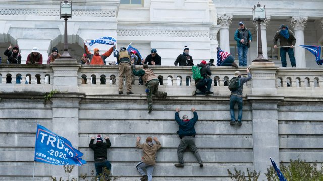 Pro-Trump rioters breach the Capitol