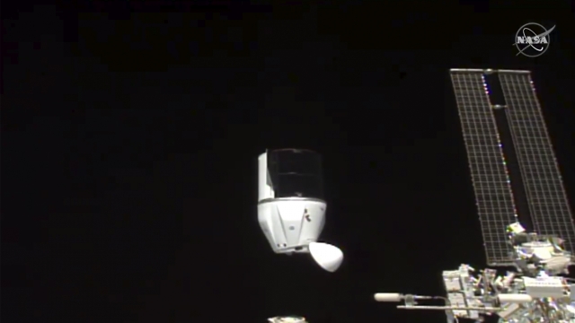 SpaceX's Dragon undocking from International Space Station