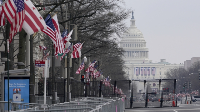 U.S. Capitol behind fence