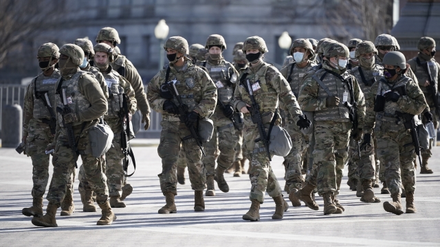 National Guard troops at U.S. Capitol