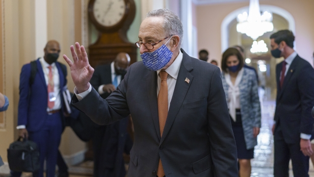 On the first full day of Democratic control, Senate Majority Leader Chuck Schumer,