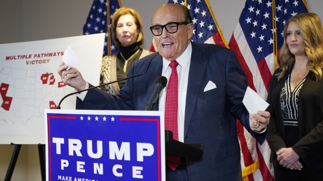 former Mayor of New York Rudy Giuliani, a lawyer for President Donald Trump,