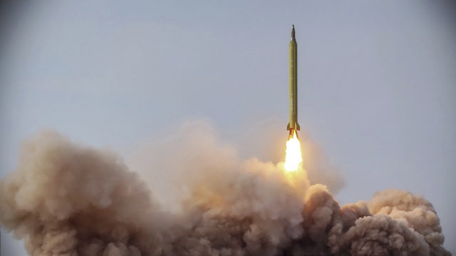A missile launch in Iran