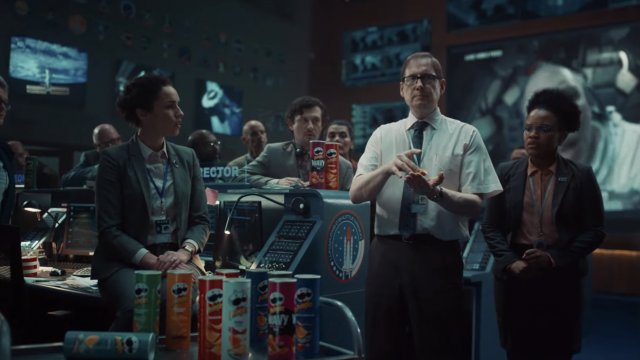 A still of Pringles' 2021 Super Bowl advertisement