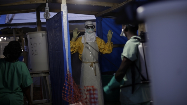 Ebola heath worker in Guinea
