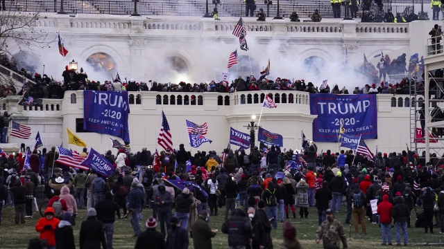Violent protesters storm the Capitol, in Washington, D.C.