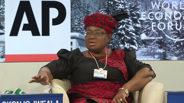 Nigerian Finance Minister Ngozi Okonjo-Iweala during a panel discussion