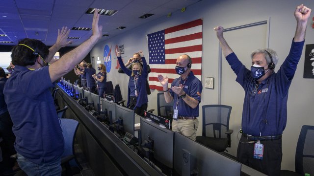 NASA Perseverance team celebrates