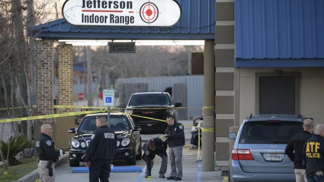 Police on scene of Jefferson Gun Outlet shooting