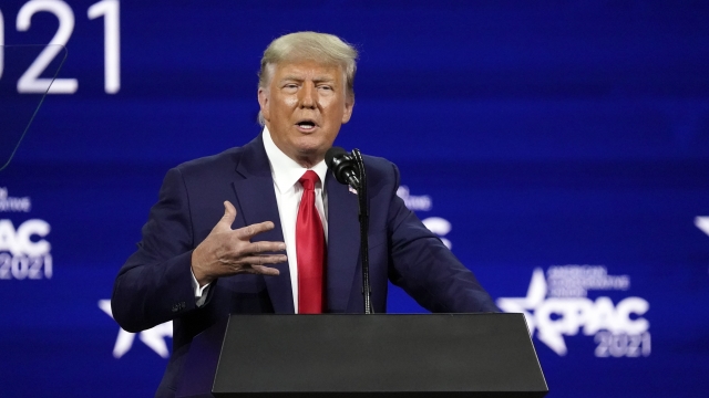 Former President Donald Trump speaks at CPAC