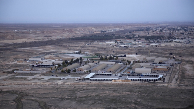 Ain al-Asad air base in the western Anbar desert, Iraq.