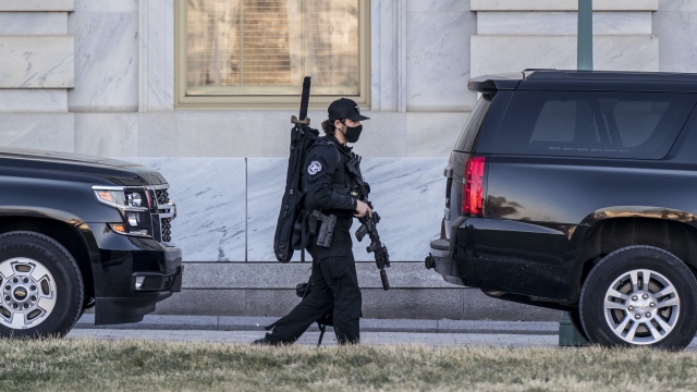 Heightened security remains around the U.S. Capitol since the Jan. 6 attacks.