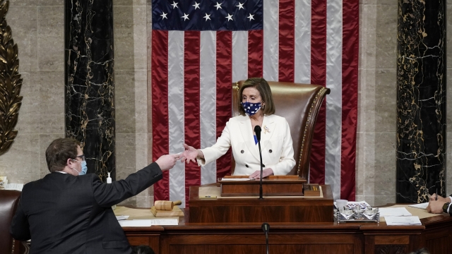 House Speaker Nancy Pelosi leads a vote on the landmark $1.9 trillion COVID-19 relief bill.