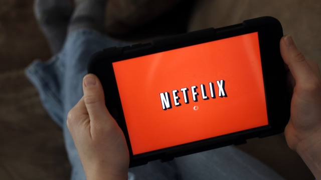 Netflix on a tablet screen.