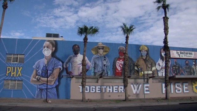 A mural in downtown Phoenix.