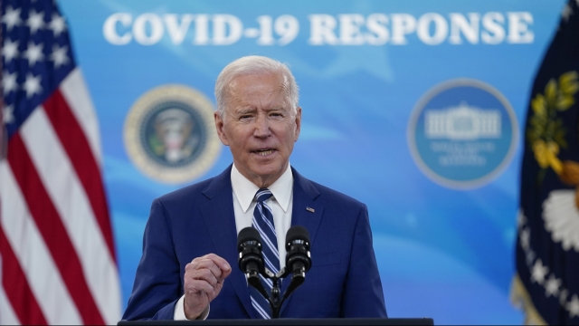 President Joe Biden speaks during an event on COVID-19 vaccinations and the response