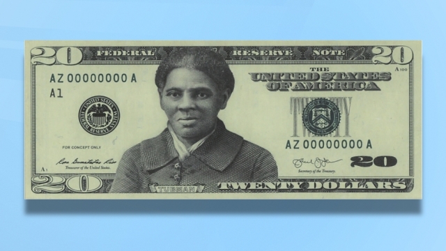 Conceptual prototype of a United States $20 featuring a portrait of Harriet Tubman