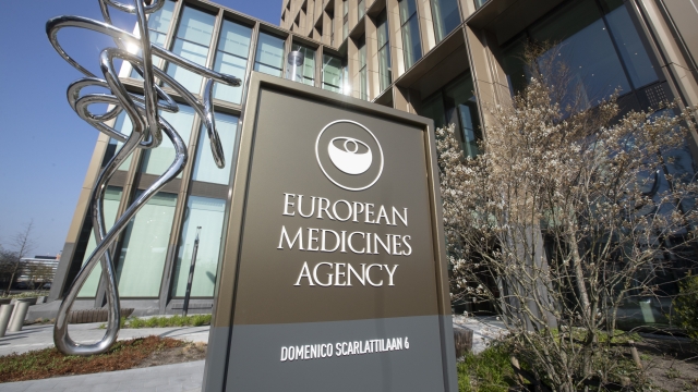Exterior view of the European Medicines Agency, EMA, in Amsterdam's business district,