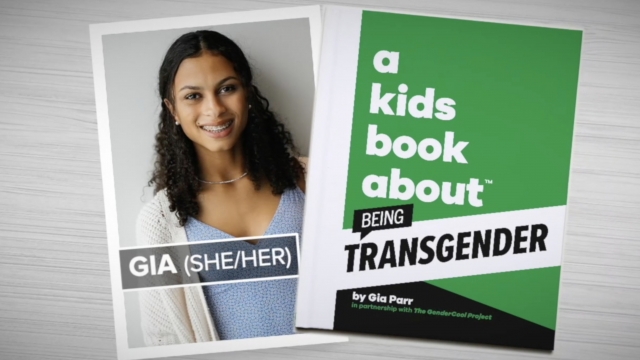 Book cover of "A kids book about being transgender"