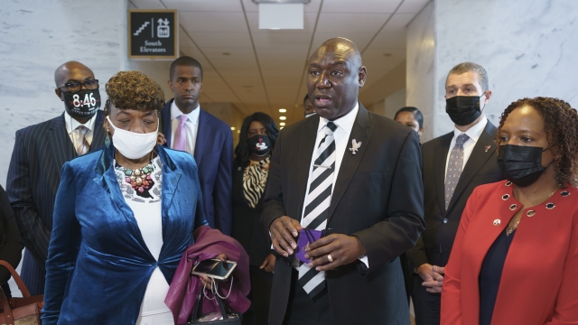 Attorney Ben Crump with families of violence victims