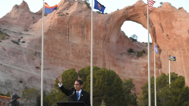 Navajo Nation President Jonathan Nez speaks