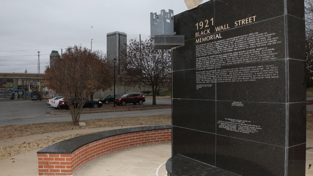 a memorial to Tulsa's Black Wall Street
