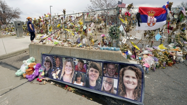 Photographs of the 10 victims of a mass shooting in a King Soopers grocery store are posted.